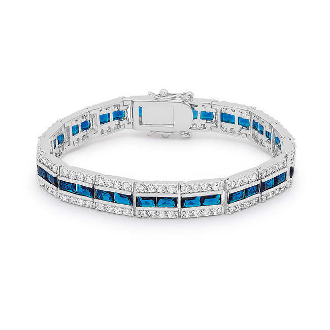 Balboa Blue Cubic Zirconia Bracelet 90$